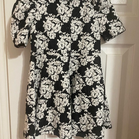 Janie and Jack Faux Fur Floral Jacquard Dress - Picture 7 of 8